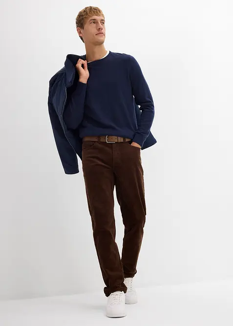 Finstrikket genser med utsøkt merinoull, bonprix