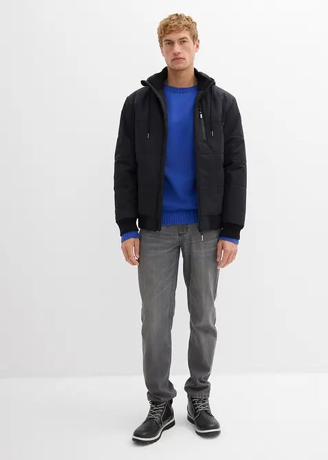 Finstrikket genser i resirkulerbar bomull, bonprix