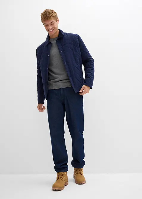 Finstrikket genser i resirkulerbar bomull, bonprix