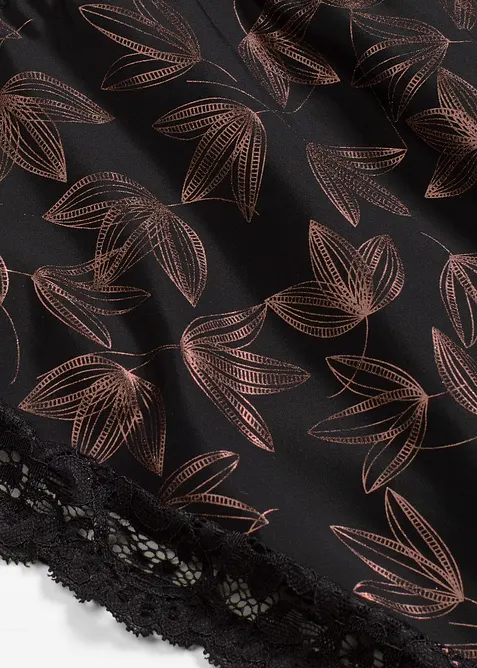 Truse med høy midje og skimrende mønster, bonprix