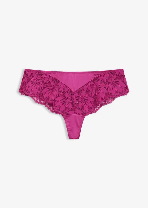 String-panty materiale med glans, bonprix