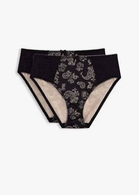 Maxitruse med delikat blonde (2-pack), bonprix