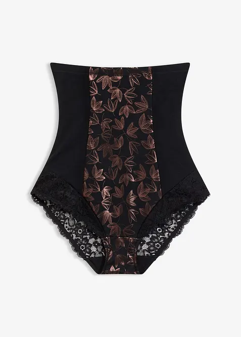 Shape-truse med høy midje i skimrende materiale, sterkt formende, bonprix