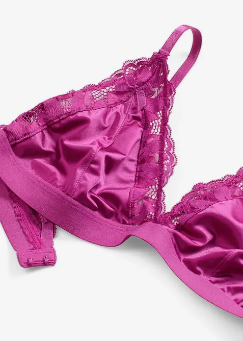 Bralette i materiale med glans, bonprix