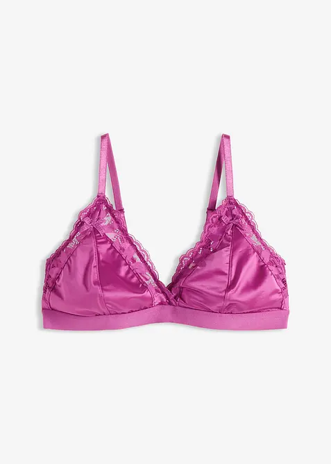 Bralette i materiale med glans, bonprix