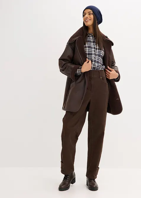 Twillbukse med høyt liv, bonprix