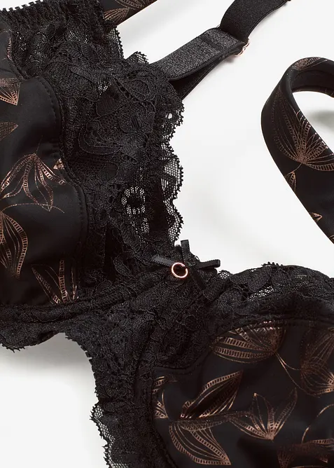 Spile-BH med skimrende mønster, bonprix