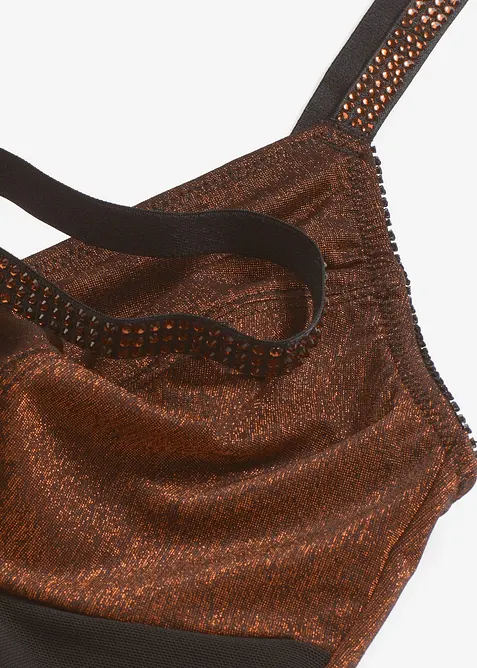 Shape-body i glittermateriale, middels formende, bonprix