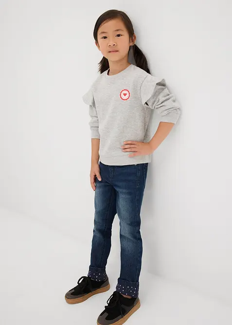 Termojeans med jerseyfôr, Slim Fit, bonprix