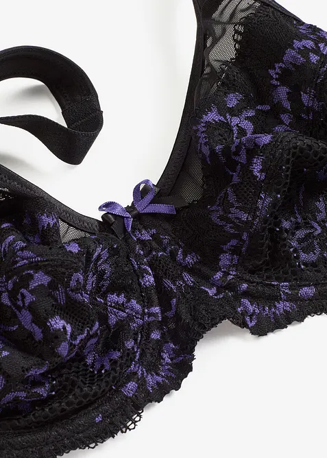 Minimizer-BH med polstrede stropper og delikat blonde, bonprix