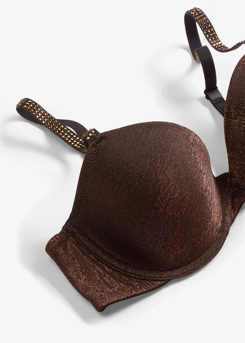 Vattert BH i glittermateriale, bonprix