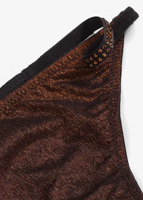 Stringtruse i glittermateriale, bonprix