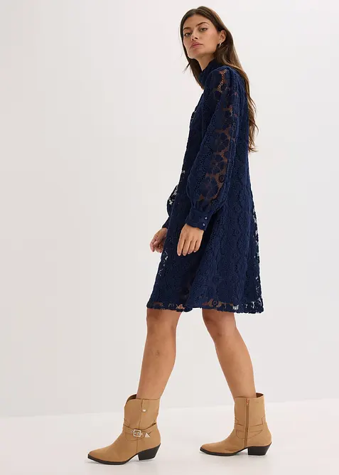 Minikjole i blondemateriale, bonprix