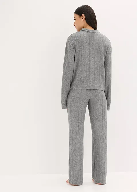 Loungewear-kosedress i mykt ribbemateriale, oversized, bonprix