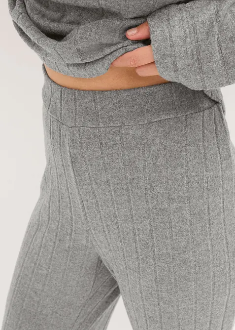 Loungewear-kosedress i mykt ribbemateriale, oversized, bonprix
