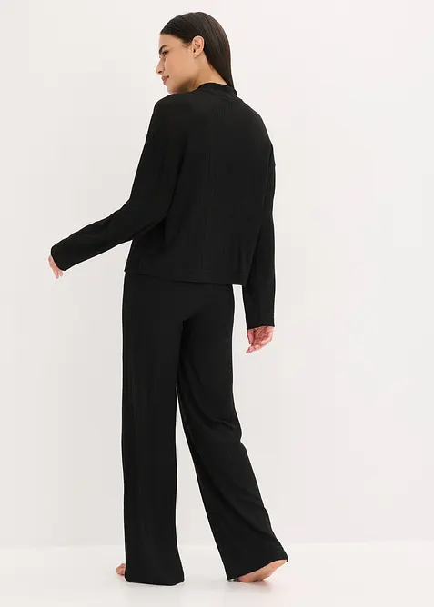 Loungewear-kosedress i mykt ribbemateriale, oversized, bonprix