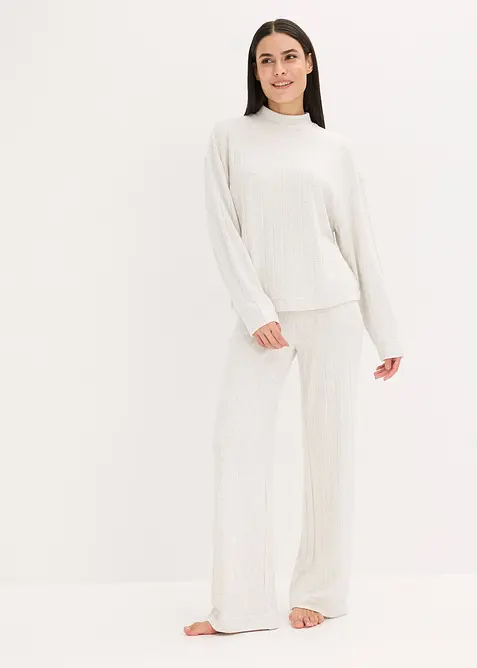 Loungewear-kosedress i mykt ribbemateriale, oversized, bonprix