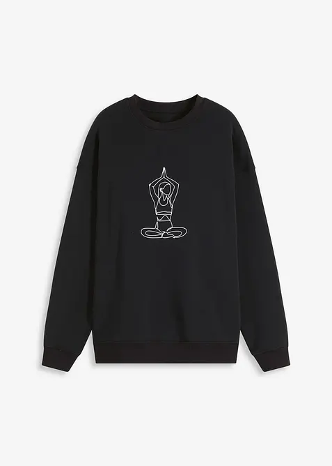 Varmende, oversized sweatshirt, hurtigtørkende, bonprix