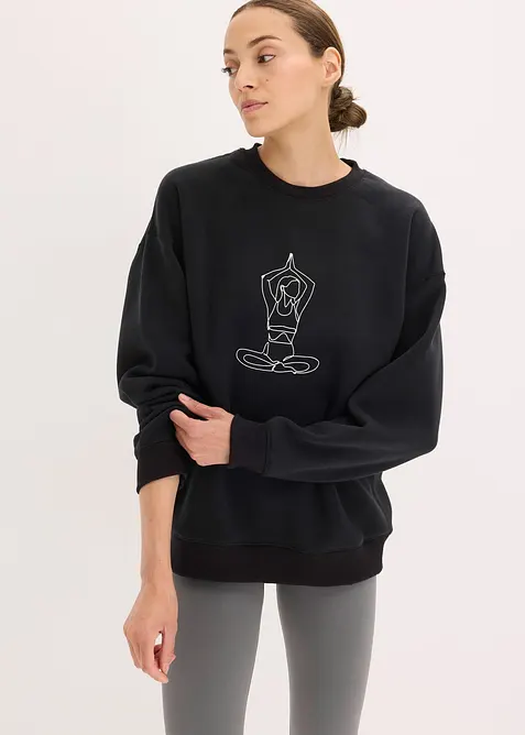 Varmende, oversized sweatshirt, hurtigtørkende, bonprix