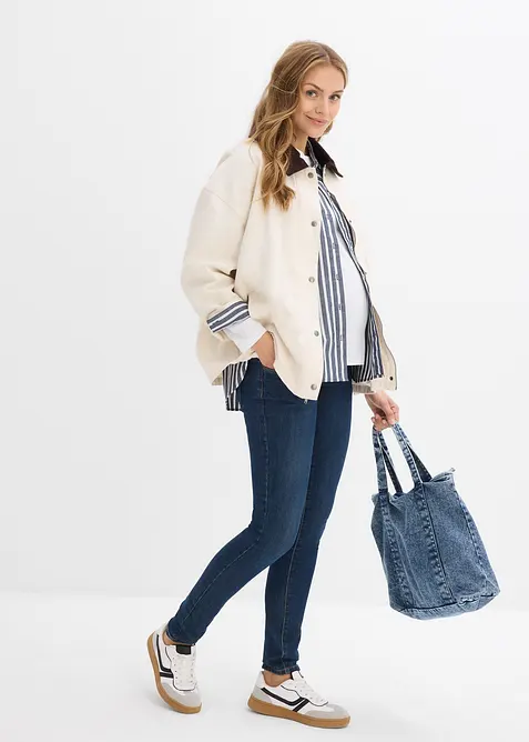 Mammajeans med økologisk bomull, Skinny, bonprix