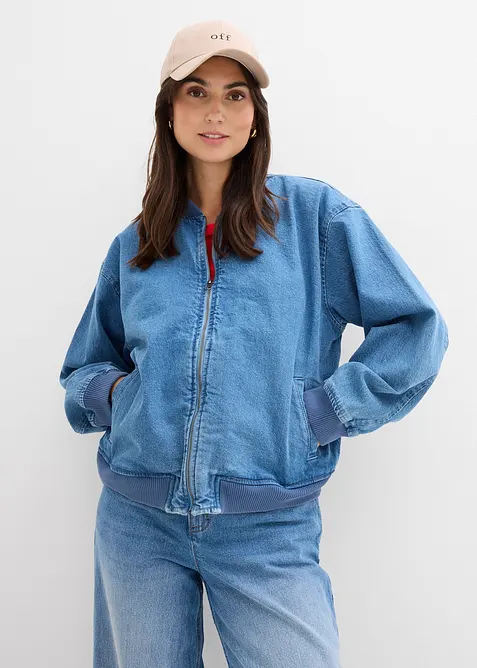 Denim bomberjakke, bonprix