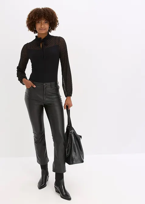 Bukse i imitert skinn, bonprix