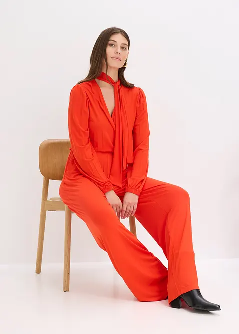 Jumpsuit i lett viskosemiks, bonprix