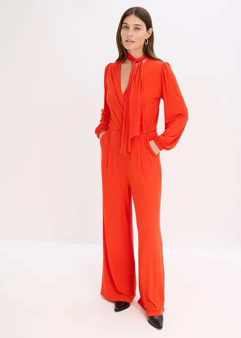 Jumpsuit i lett viskosemiks, bonprix