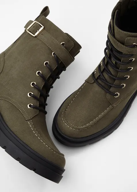 Snøreboots med spenne, bonprix