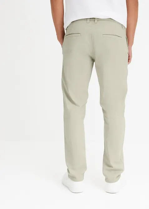 Relaxed Fit stretch-chinos med økologisk bomull, Straight, bonprix
