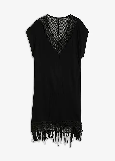 Transparent strandkjole i viskose, bonprix