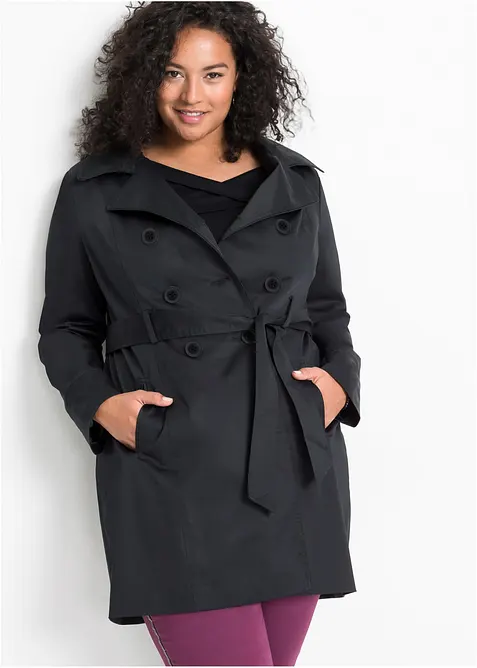 Trenchcoat i bomull, bonprix