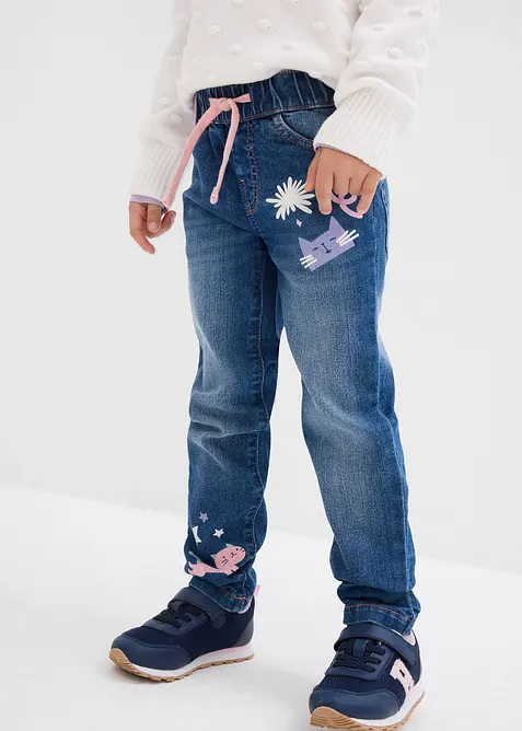 Straing jeans Mid Waist, bonprix