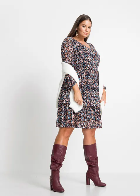 Minikjole i mesh, bonprix