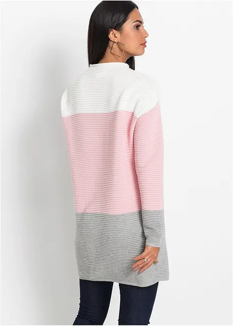 Lang genser med striper, bonprix