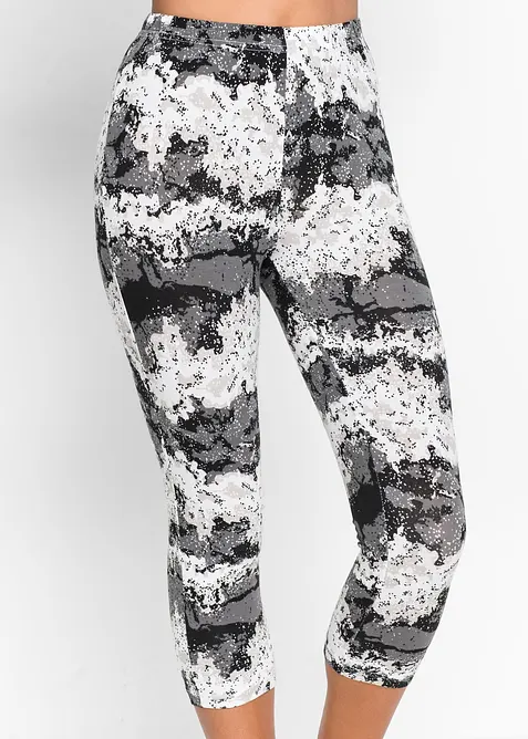 Capri pyjamas med korte ermer, bonprix