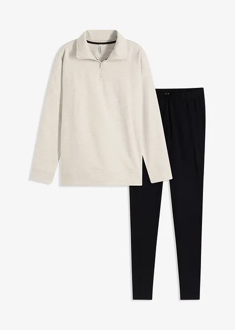 Loungewear-kosedress med leggings, bonprix