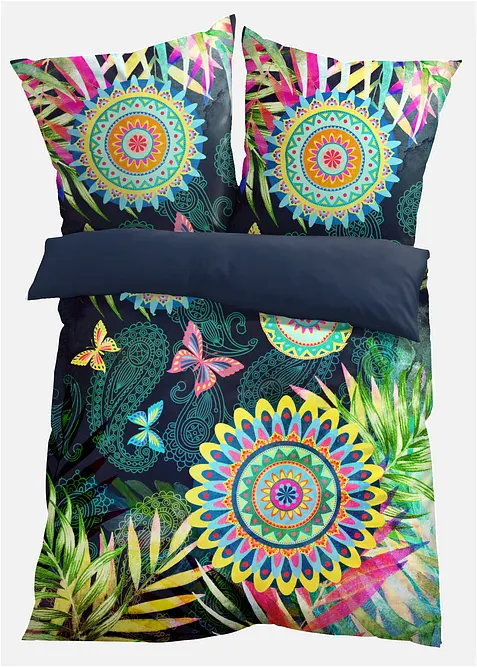 Vendbart sengesett i linon, bonprix