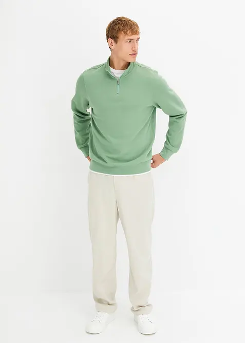 Sweatshirt med troyer-krage, bonprix