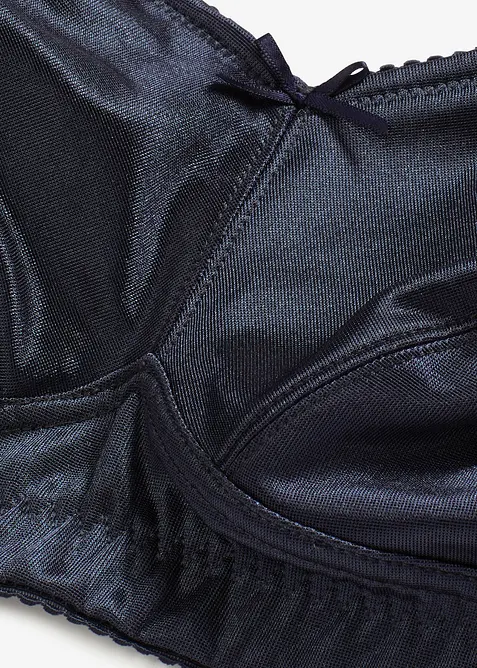 Avlastnings-BH uten spiler med vatterte skulderb&aring;nd og materiale med glans, bonprix