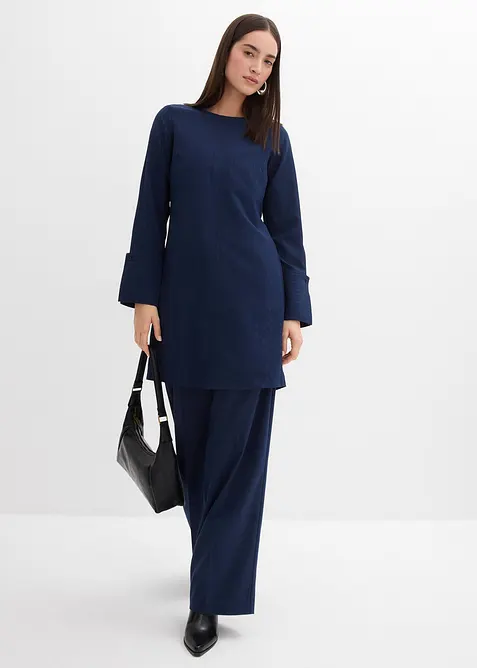 Minikjole i strukturmateriale, bonprix