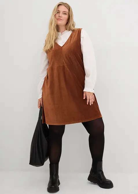 Selekjole av jersey-cord, bonprix