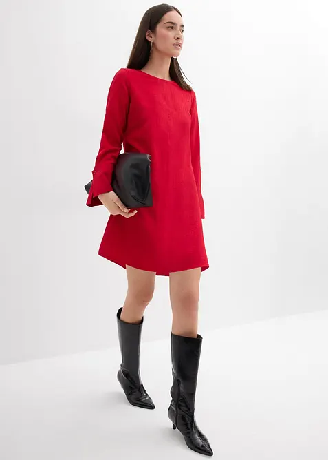 Minikjole i strukturmateriale, bonprix