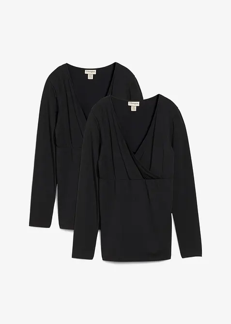 2-i-1-mammatopp i økologisk bomull (2-pack), bonprix