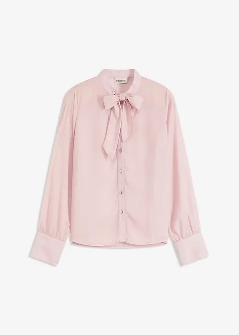 Chiffonbluse med avtagbart knytebånd, bonprix