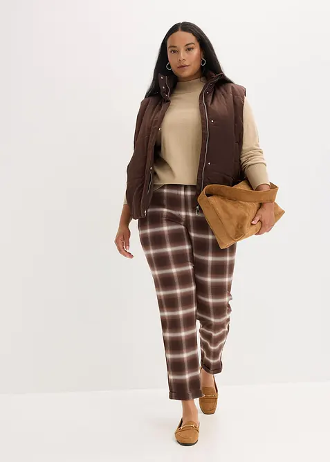 Vattert vest med lett glans, bonprix