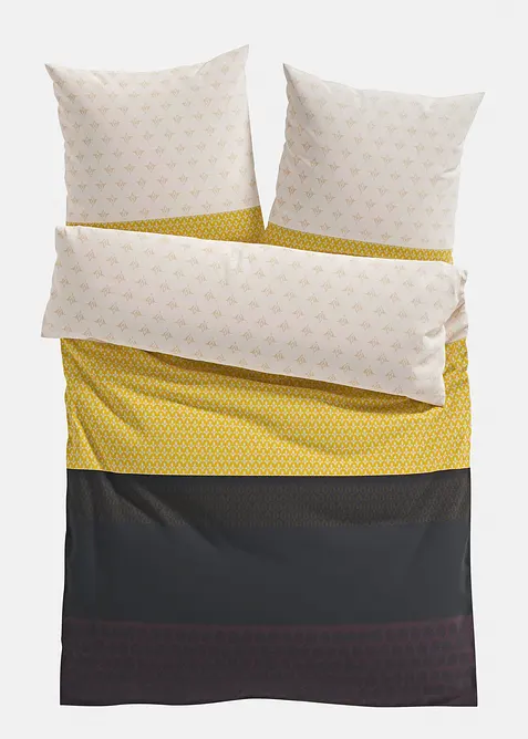 Sengesett med grafisk m&oslash;nster, bonprix