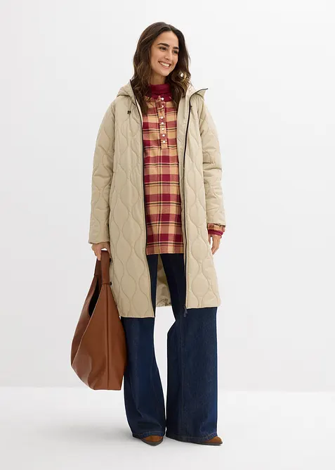 3-i-1 middels varm, vattert mamma- og bærekåpe, bonprix