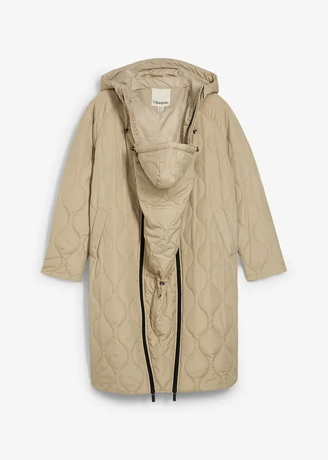 3-i-1 middels varm, vattert mamma- og bærekåpe, bonprix