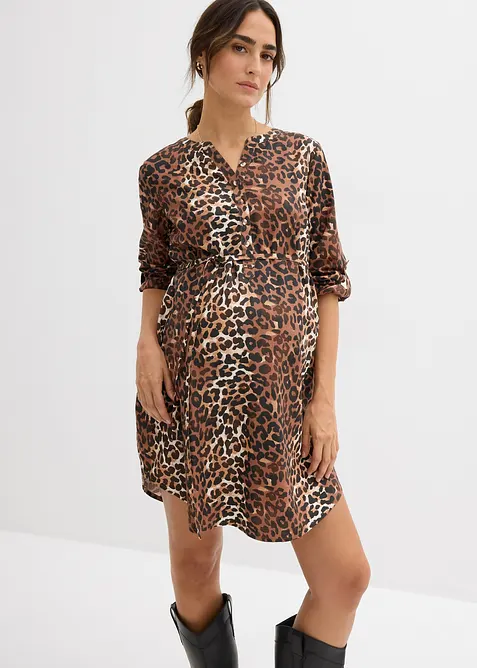 Mamma-skjortekjole i lett viskose, bonprix